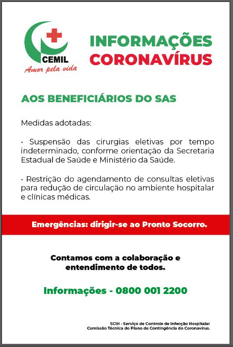 Aos Beneficiários do SAS