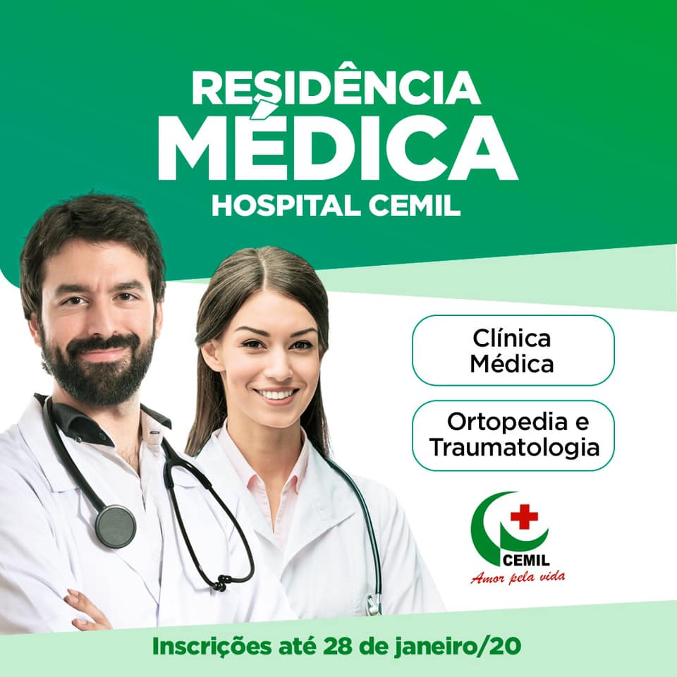 Residência médica 2020 inscrições abertas.