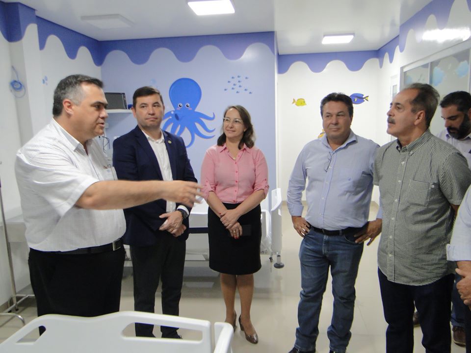 Visita dos secretário Beto Preto e Marcio Nunes as futuras instalações da UTI neonatal